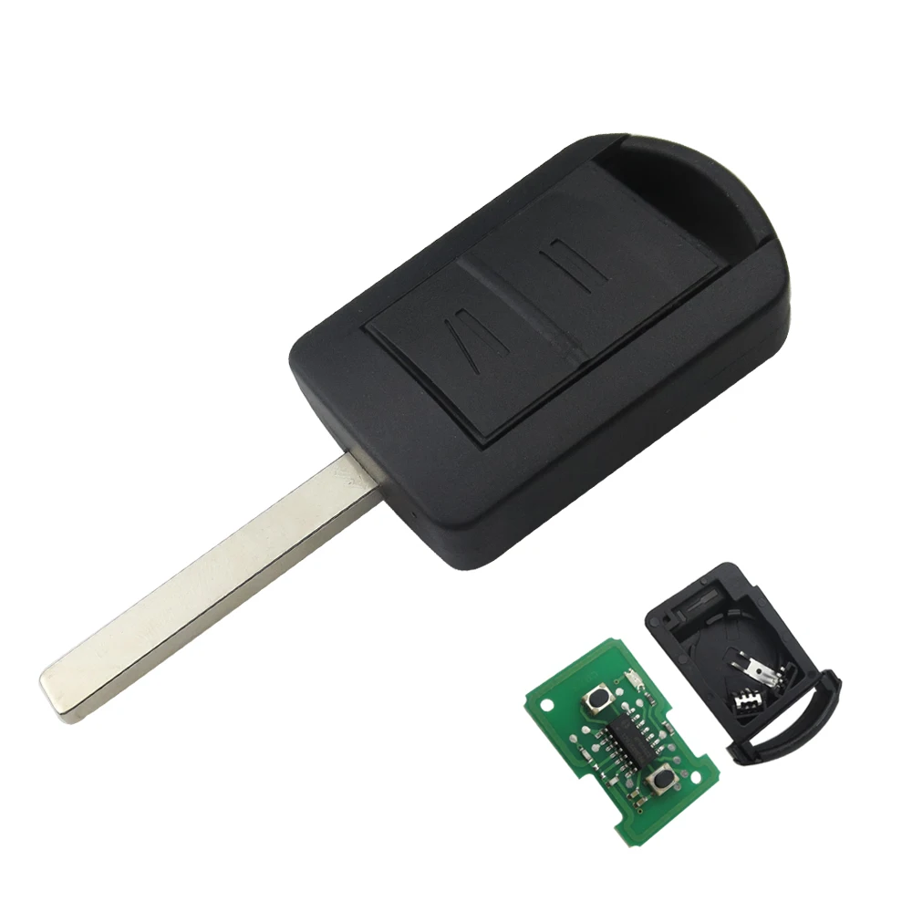 HU100 OkeyTech дистанционный ключ 433 МГц ID40 чип HU100 HU43 HU46 YM28 2 для Opel Agila Meriva B Astra G H Corsa C D Combo Tigra B Vectra C - Количество кнопок: HU100