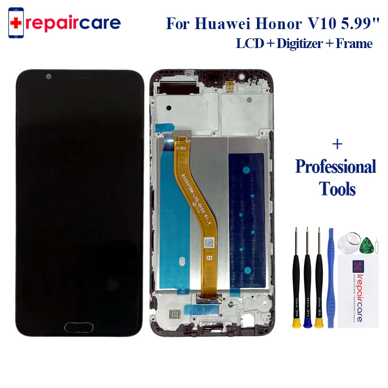 ЖК дисплей и сенсорный экран 5 99 дюйма для Huawei Honor V10 шт.|Экраны мобильных