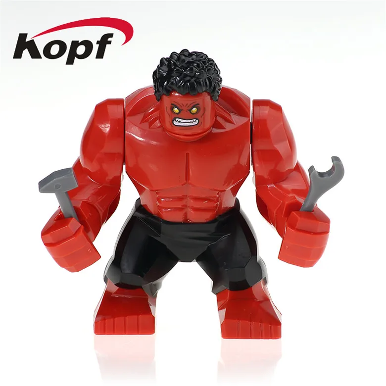 Одна строительных блоков 7 см леди dogshank фантастические четыре Thanos colorssus Халк Juggerna Кирпичи игрушки для детей KF1010B - Цвет: 543 Without Box