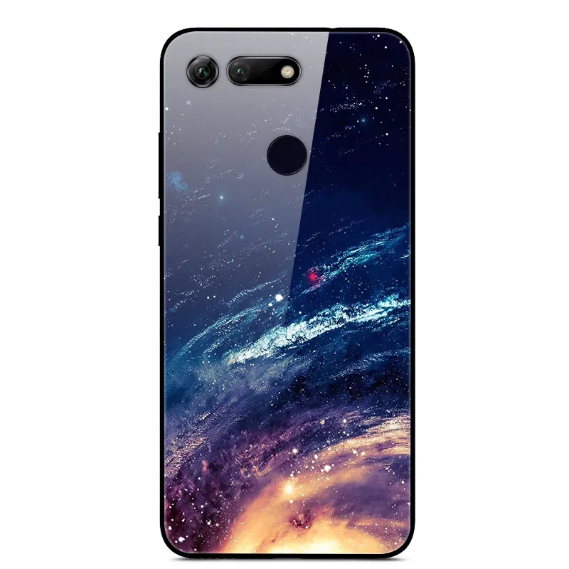 35 6,4 ''для huawei honor V20, чехол, стекло, Жесткий Чехол для Funda huawei honor View 20, чехол View 20 V 20, мягкий бампер из закаленного стекла для honor v20 - Цвет: 35