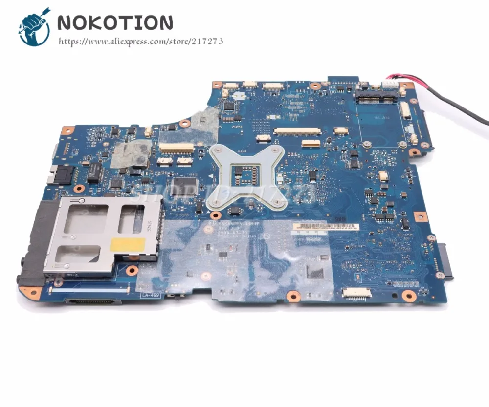 NOKOTION для Toshiba A500 Материнская плата ноутбука LA-4991P K000086350 K000078380 основная плата DDR2 cpu с графикой слот