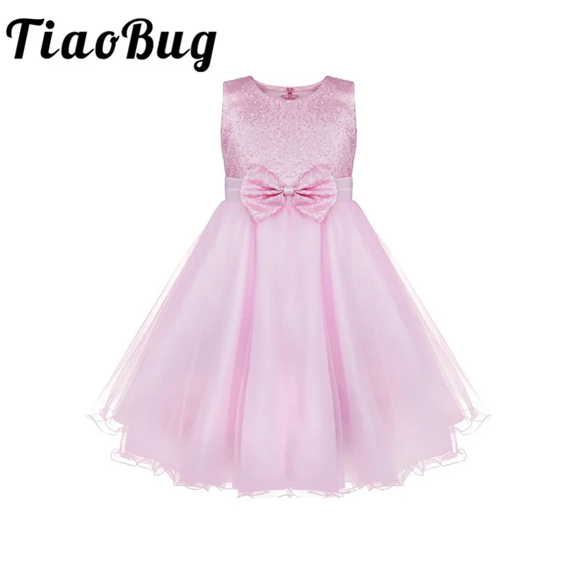TiaoBug Детские подростковые юбка пачка для девочек кружевное платье с цветочным