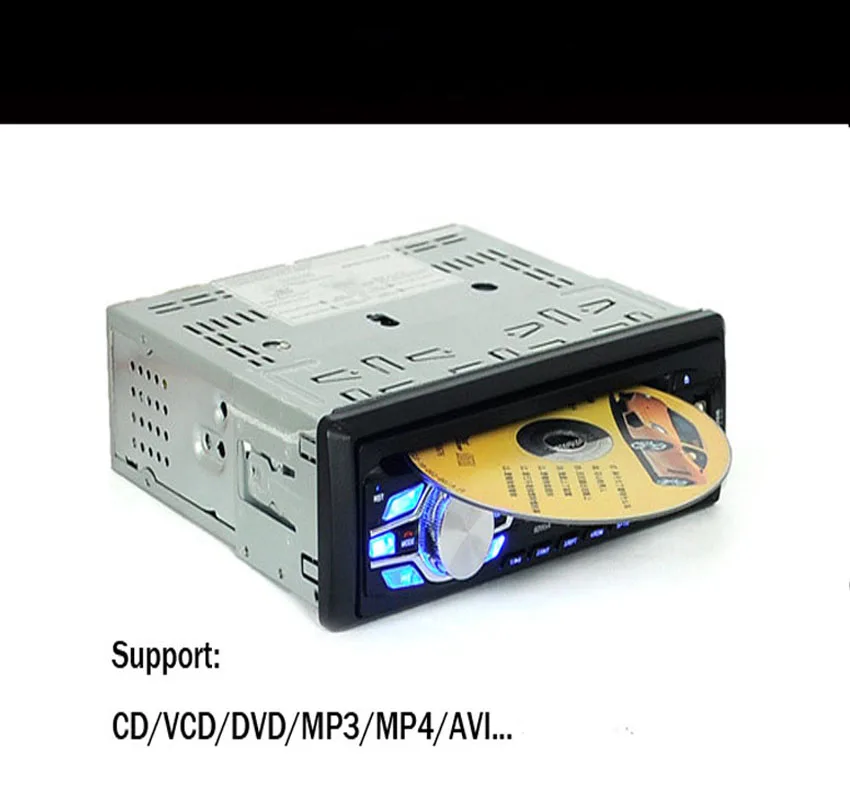 Универсальный автомобильный DVD плеер one din single 1 по лучшей цене CD USB sd карта FM Auxin