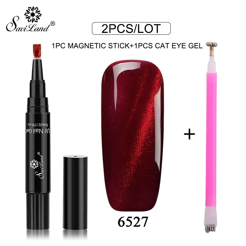 ZHG899 Saviland 2 шт./лот Магнитная 3D кошачий глаз гель лак для ногтей магнит Nail Art инструменты магнит для УФ лак для ногтей маникюр инструмент - Цвет: ZHG899