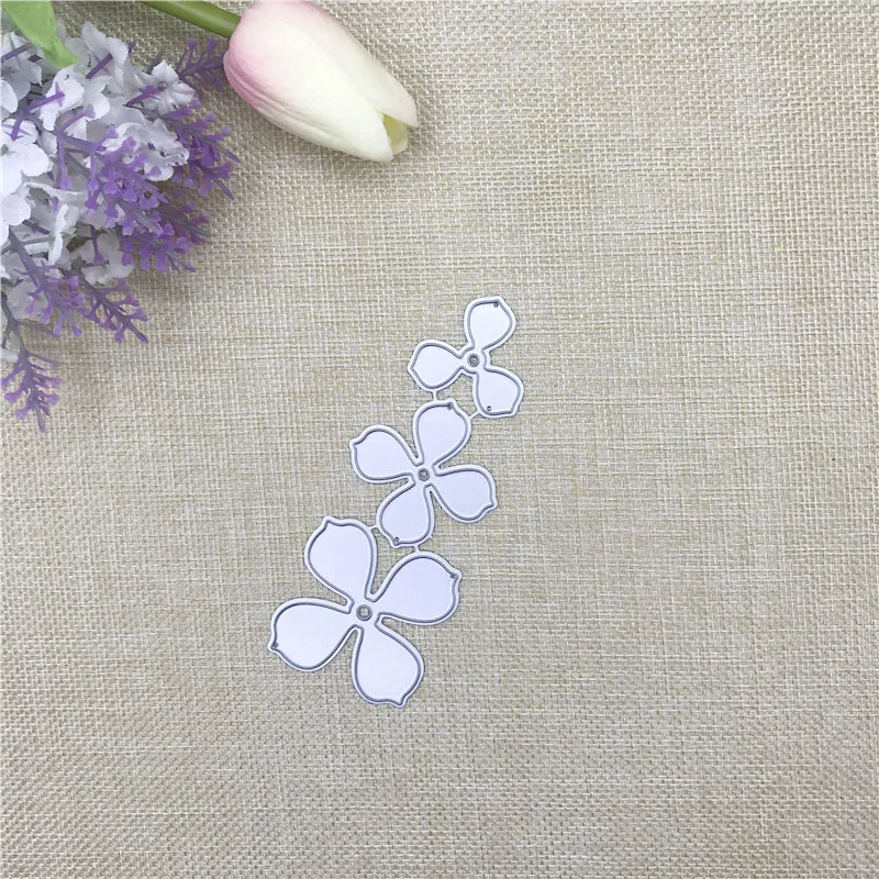 Julyarts 3Pcs Flowers 2019 New Cut Dies Scrapbooking Photo Album Paper Crafts Embossing Folders Invitation Greeting Card Making | Дом и сад
