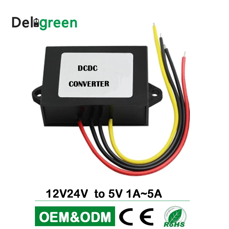 Автомобильный понижающий преобразователь постоянного тока 12 В 24 в 5 1 А 2 3