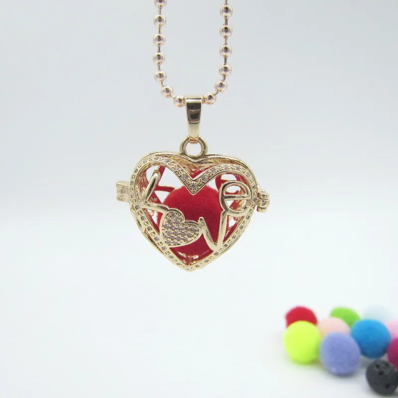 Изысканный дизайн в форме сердца с крошечными циркониевыми камнями DIY Jingle пение
