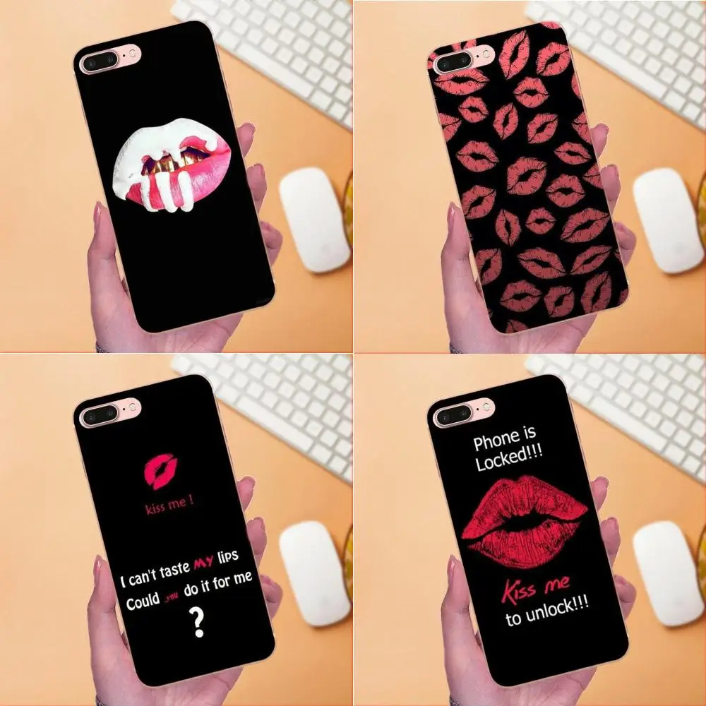 Чехол из ТПУ для LG Nexus 5 5X G2 G3 mini spirit G4 G5 G6 K4 K7 K8 K10 2017 V10 V20 V30 Stylus Kiss Me Lips Rouge