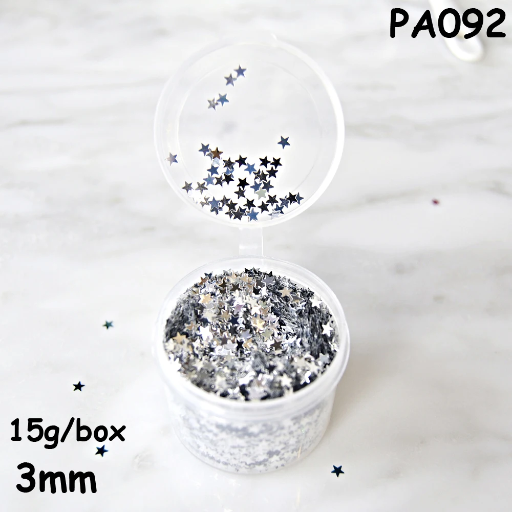 PA092 silver star Свадебный юбилей diy Блестящий бокал украшения блестящие конфетти розовые украшения для дня рождения вечеринки Свадебный декор - Цвет: PA092 silver star