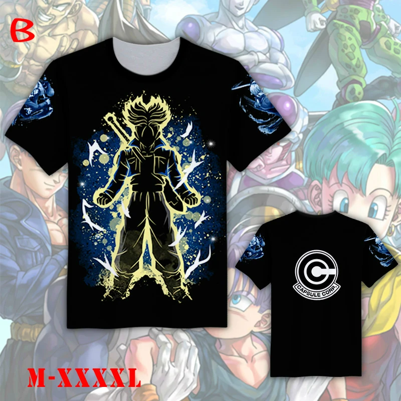 Giancomics Dragon Ball футболка Супер Саян Сон Гоку рисунок короткий рукав Лето Хлопок