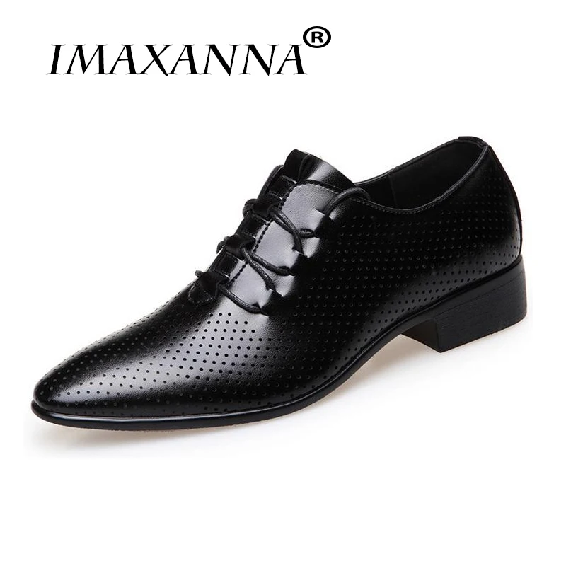 IMAXANNA/Роскошные Мужские модельные туфли летние модные кожаные мужские в деловом
