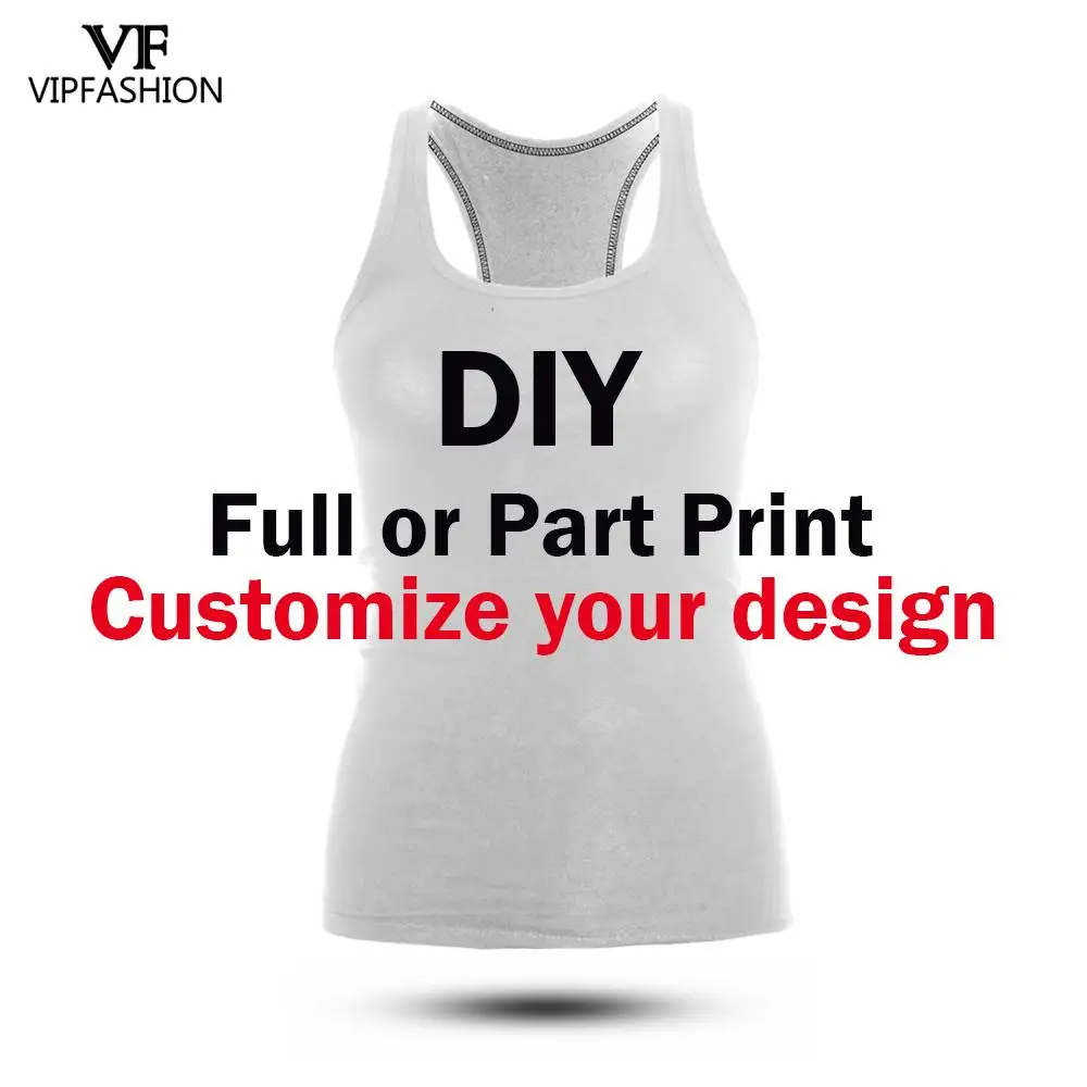 VIP Модные Бесплатная доставка 1MOQ DIY Настроить майка 3D цифровой женские ГС