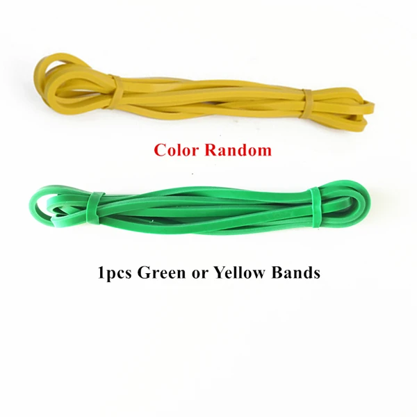 Yellow or Green Эспандер для кроссфита, упражнений, эластичных лент, тренировок, резиновых петель, Эспандер для кроссфита, тренировочный канат, оборудование для пилатеса, фитнеса, ленты для йоги - Color: Yellow or Green