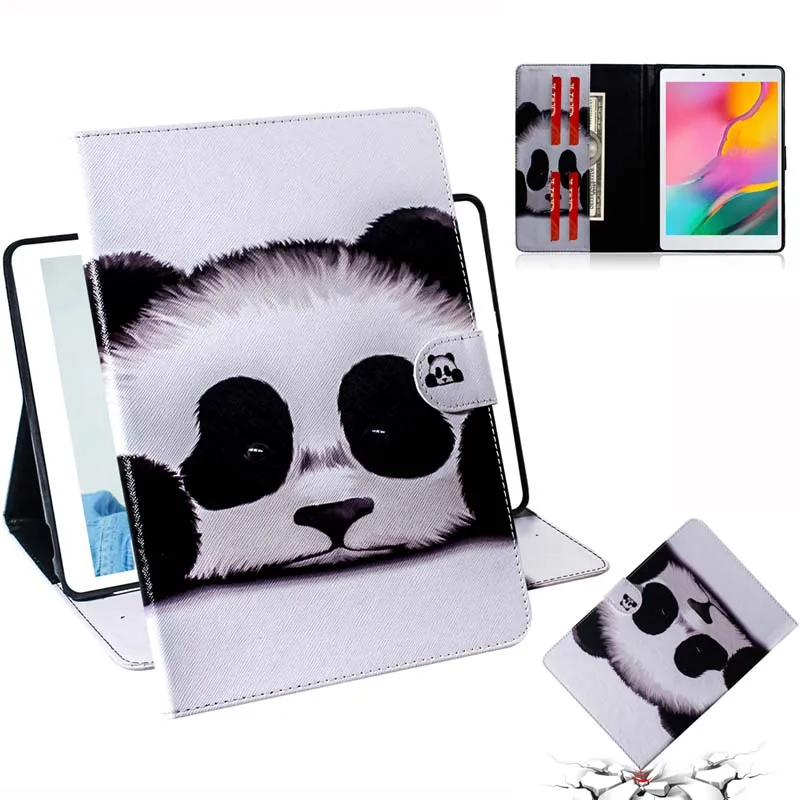 case Флип-Стенд кожаный чехол для Samsung Galaxy Tab A 8,0 SM-T290 T295 T297 " планшет Coque+ пленка+ ручка - Цвет: case