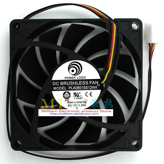 Оригинальный FONSONING PLA08015S12HH 12v 0.35A 80*80*15 4P материнская плата контроль температуры