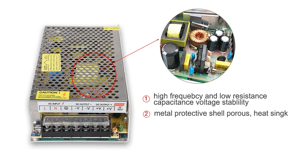 DC 12V 24V 1A 2A 3A 5A 6.5A 8.5A 10A 15A 20A 30A 504W 360W Питание источник трансформатор AC85-265V DC/DC 12V 24V Мощность адаптер