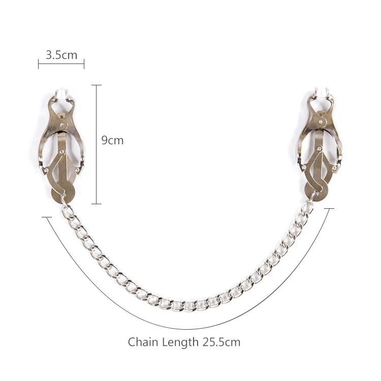 Фетиш шпильки зажимы с цепочкой для сосков секс-игры взрослых эротические