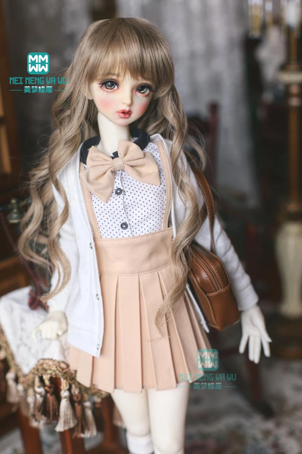 Кукла BJD одежда для 57 60 см 1/3 аксессуары модная рубашка из 5 частей плиссированная