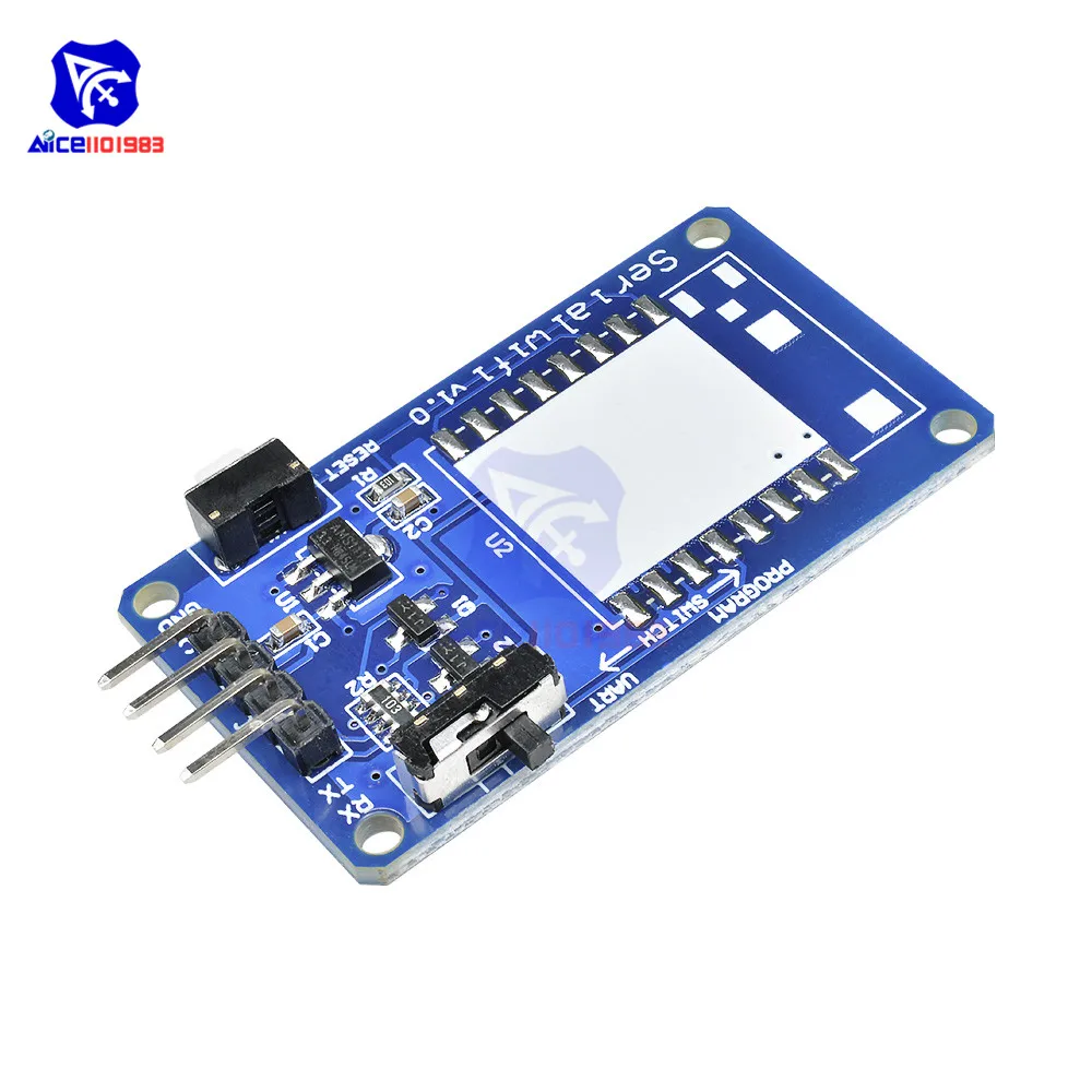 ESP8266 ESP-07 ESP07 wifi серийный приемопередатчик беспроводной модуль платы 3,3 V 5V 8N1 ttl UART порт контроллер для Arduino UNO R3