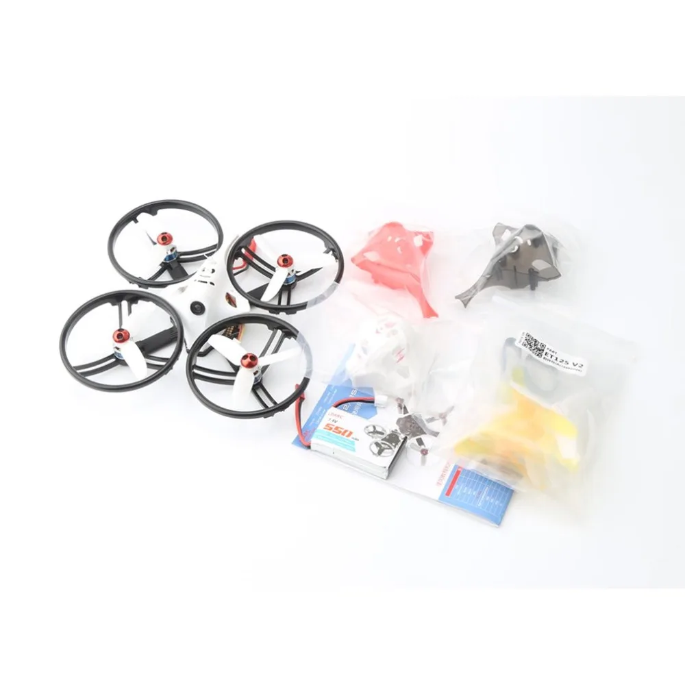 KINGKONG/LDARC ET 5,8G серия ET100 ET115 ET125 3S V2 микро FPV гоночный Дрон 800TVL камера 16CH 25mW 100mW VTX BNF