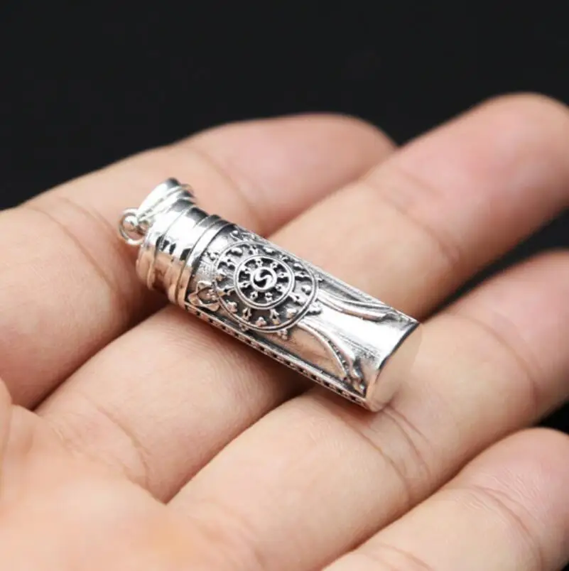 925 пробы серебряные ювелирные изделия винтажная трубка кулон (FGL)|Подвески| |