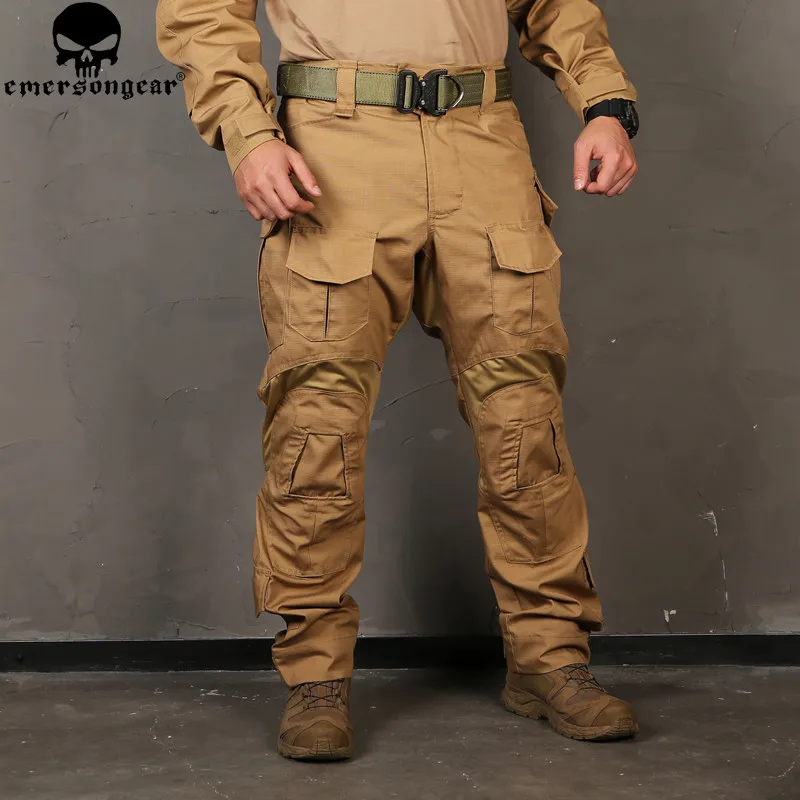 Мужские камуфляжные охотничьи штаны Emersongear G3 тактические брюки Multicam Airsoft Combat