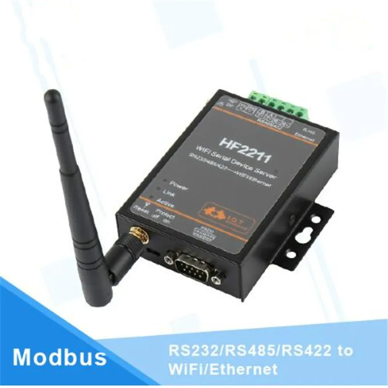 Wifi модуль 2211/2221 промышленный Modbus Серийный RS232 RS485 RS422 к WiFi Ethernet конвертер