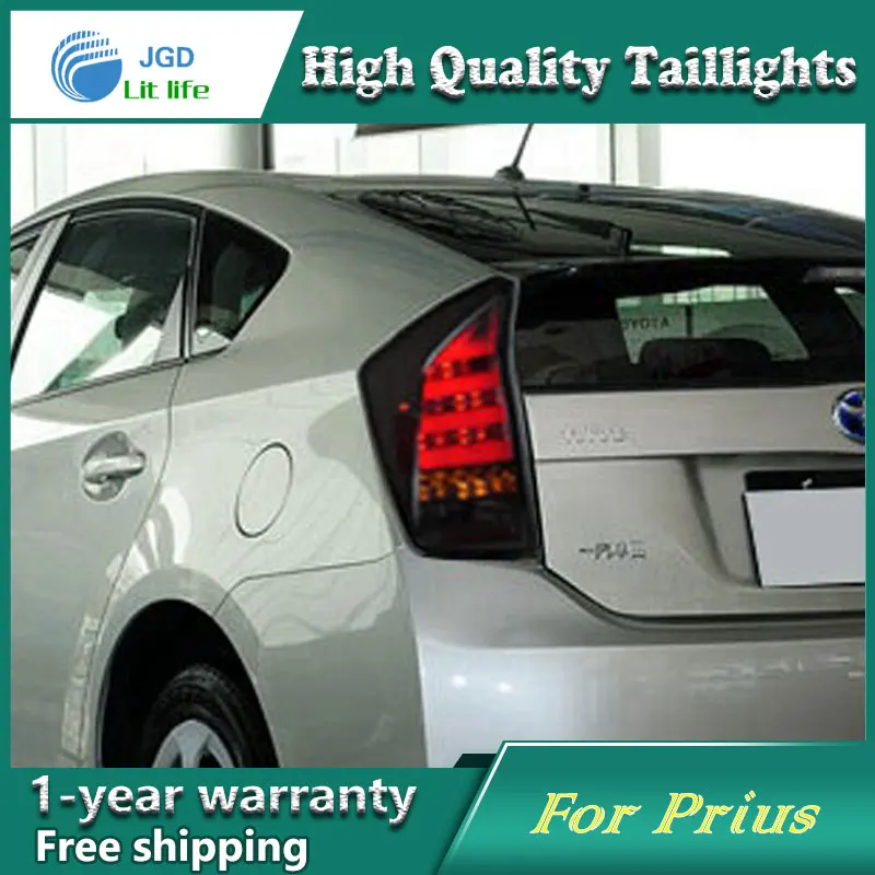 Автомобильный Стайлинг задний фонарь для Toyota Prius светодиодный DRL + тормоз парка