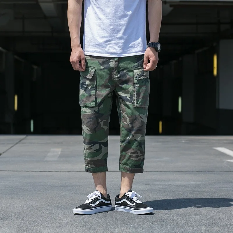 Повседневные мешковатые армейские брюки-карго камуфляжные брюки-джоггеры брюки