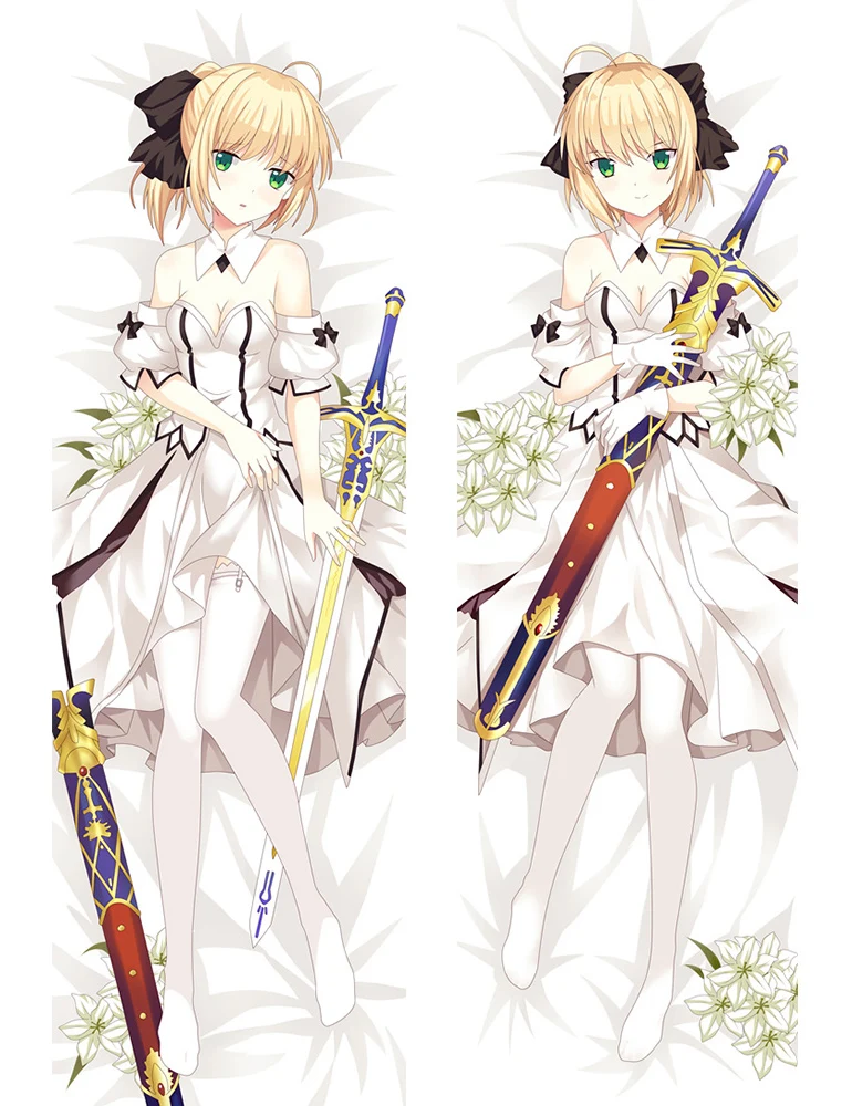 Аниме Dakimakura Body Fate Stay Night Saber 150x50 см 100x35 см чехол для подушки манга 1