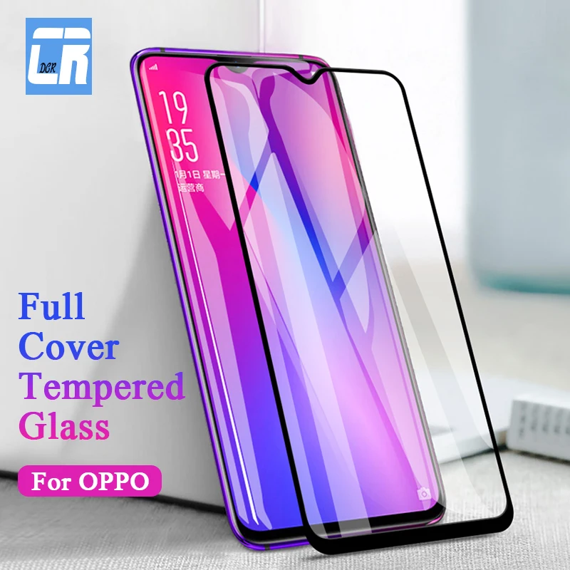 Полное покрытие закаленное стекло для OPPO A7 R15X F7 A1 A3 K1 Защитная пленка экрана R17 Pro