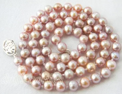 

Продажа ювелирных изделий> 22 ''7 мм Лаванда круглый пресноводный жемчуг ожерелье