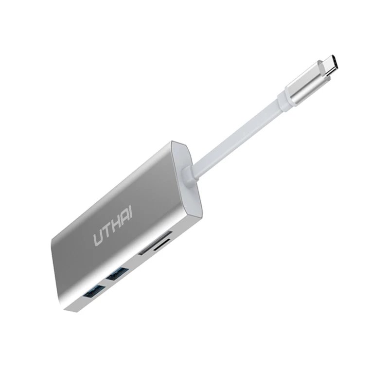 Утхай 5in 1 TCH01 USB 3 0 концентратор для MacBook Pro Air Многофункциональный Тип C видео в