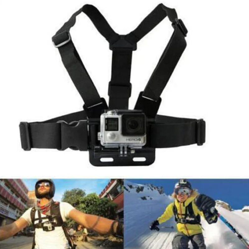 Нагрудный ремень для Gopro Hero 5 4 Xiaomi yi 4K Экшн-камера нагрудное крепление жгут для Go Pro SJCAM SJ4000 Sport Cam Fix