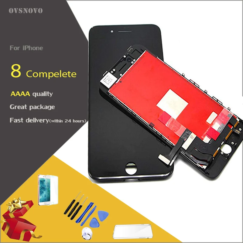 Одежда высшего качества ЖК дисплей сенсорный экран для iPhone 6S 7 сборки с планшета