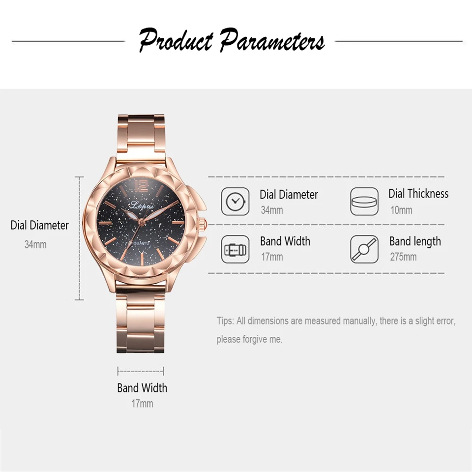 Лидирующий бренд роскошные стальные часы для женщин розовое Спортивное деловое