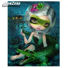 Алмазная живопись 5D сделай сам мозаика кошка вышивка крестиком Красота Бабочка цветок вышитая картина полный квадратный алмаз мультфильм