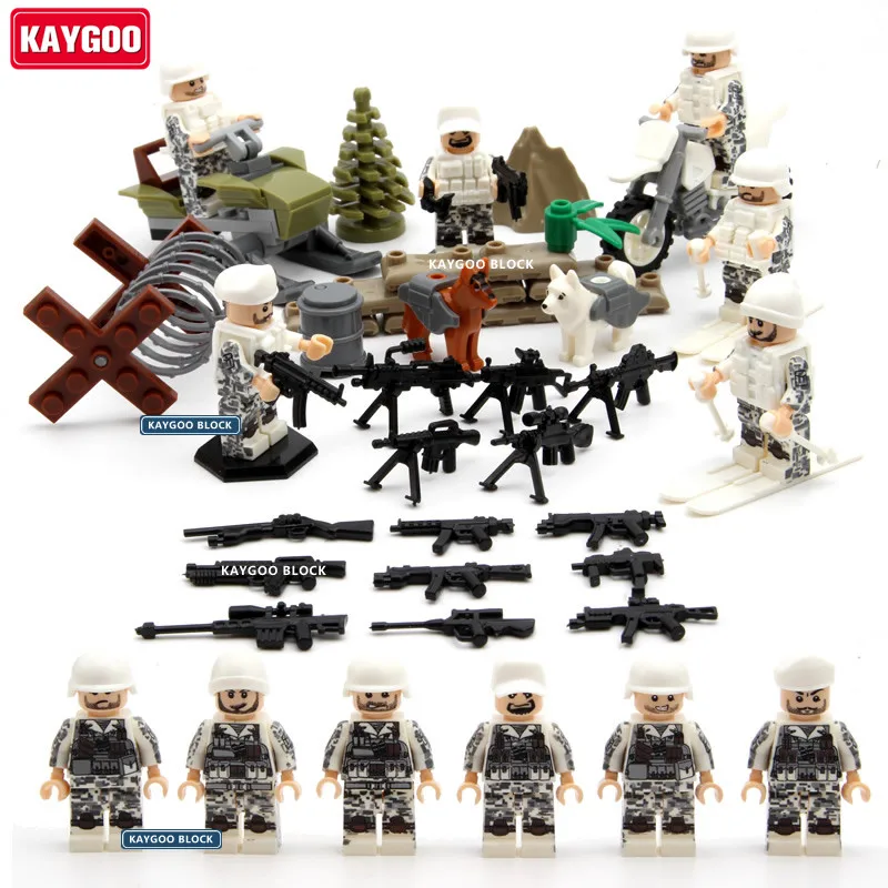 Kaygoo WW2 советский армейский снежное UK Mlitary Фигурки игрушки российского