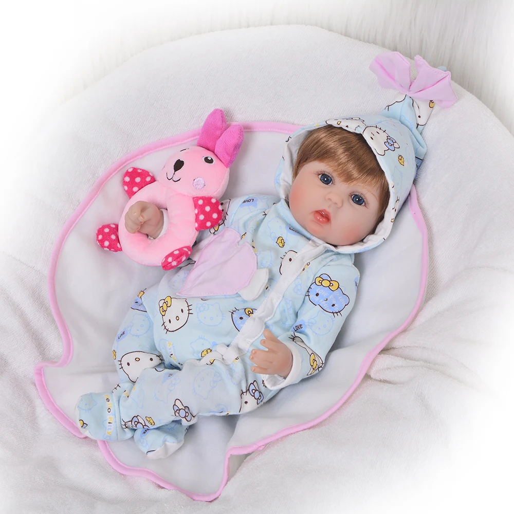 Reborn dolls for baby toys 17&quot 43cm soft silicone reborn real newborn doll gift bebes boneca | Игрушки и хобби
