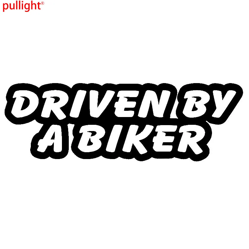 

DRIVEN BY A BIKER Funny Novelty Car Van Window Bumper Vinyl Sticker Decal