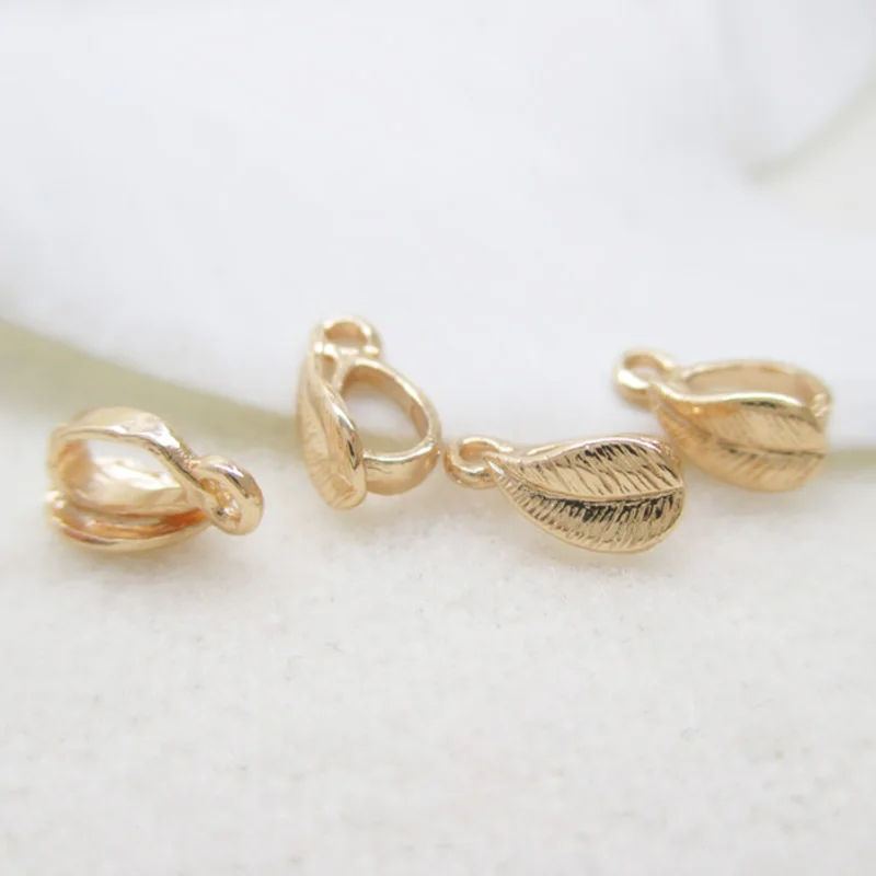 Светло Золотой Цвет Медь маленькие листья кулон головы 7 5 * мм 3 6 30 шт.|small leaf|copper