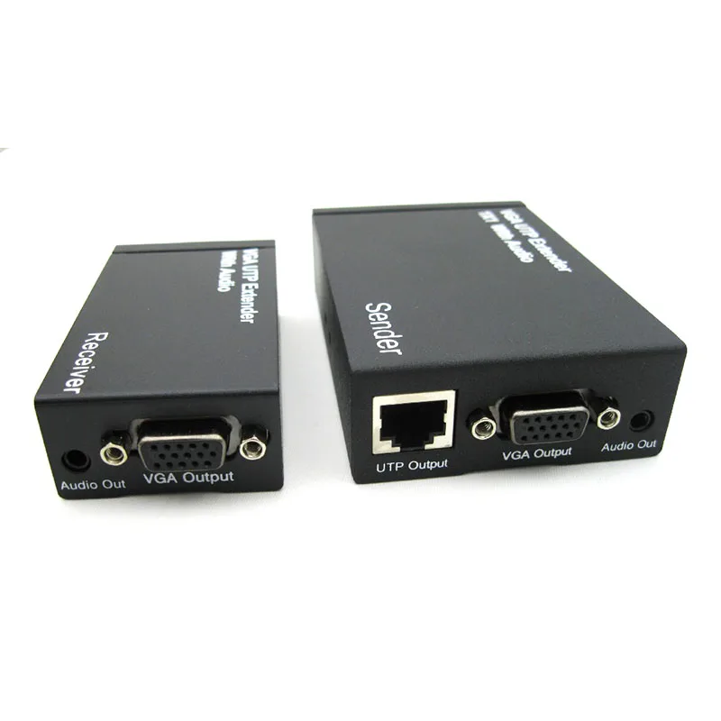 Разветвитель VGA UTP 1x1 с аудио вверх Cat5/6 до 300 м разветвитель ресивер поддержка