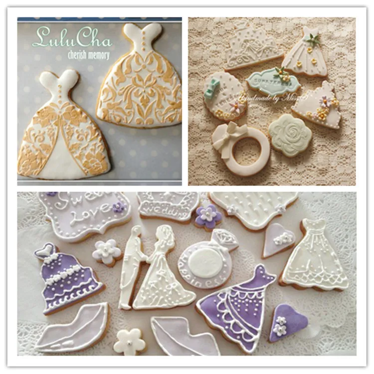 Модели из нержавеющей стали форма для печенья Принцесса невеста и жених вырезать