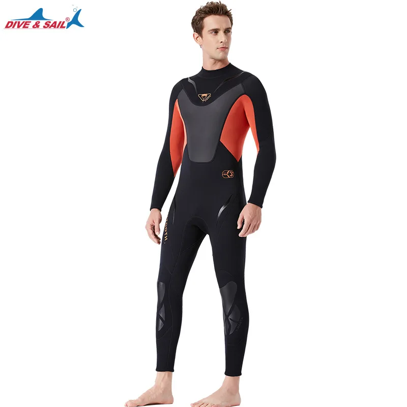 Lycar Full-body Men 3mm Neoprene Wetsuit Surfing Swimming Diving Suit Triathlon Wet for Cold Water Scuba Snorkeling | Спорт и