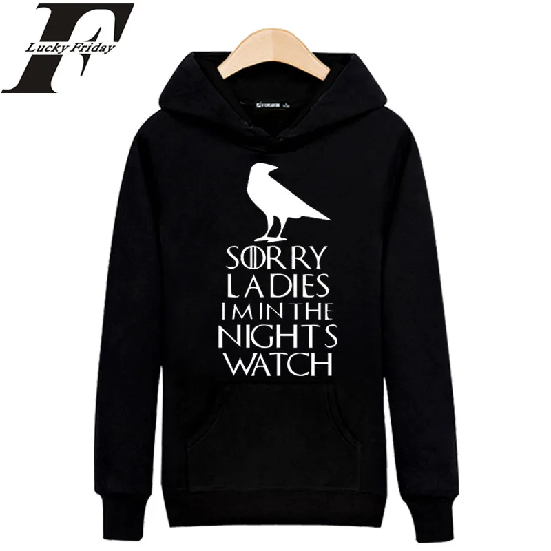 2017 толстовки с капюшоном Игра престолов осенне зимняя мужская толстовка и