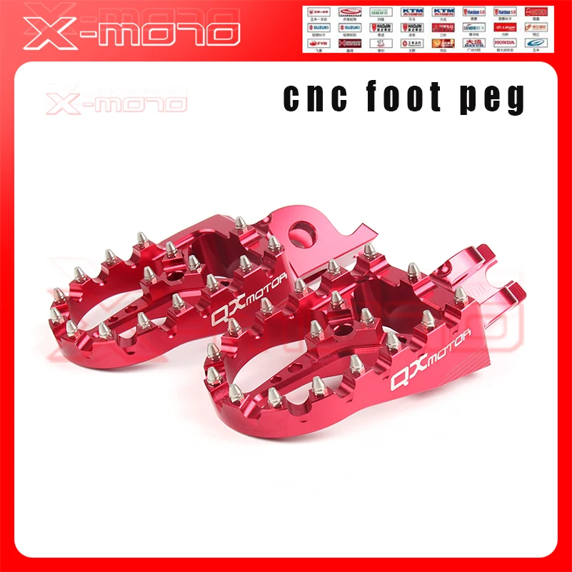 Красные ЧПУ заготовки MX Подножки подножки педали для CR crf450r crf 450 crf250r crf250x CR125/250