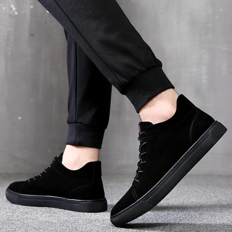 MYCOLEN/мужские демисезонные полусапожки повседневная обувь модные мужские черные