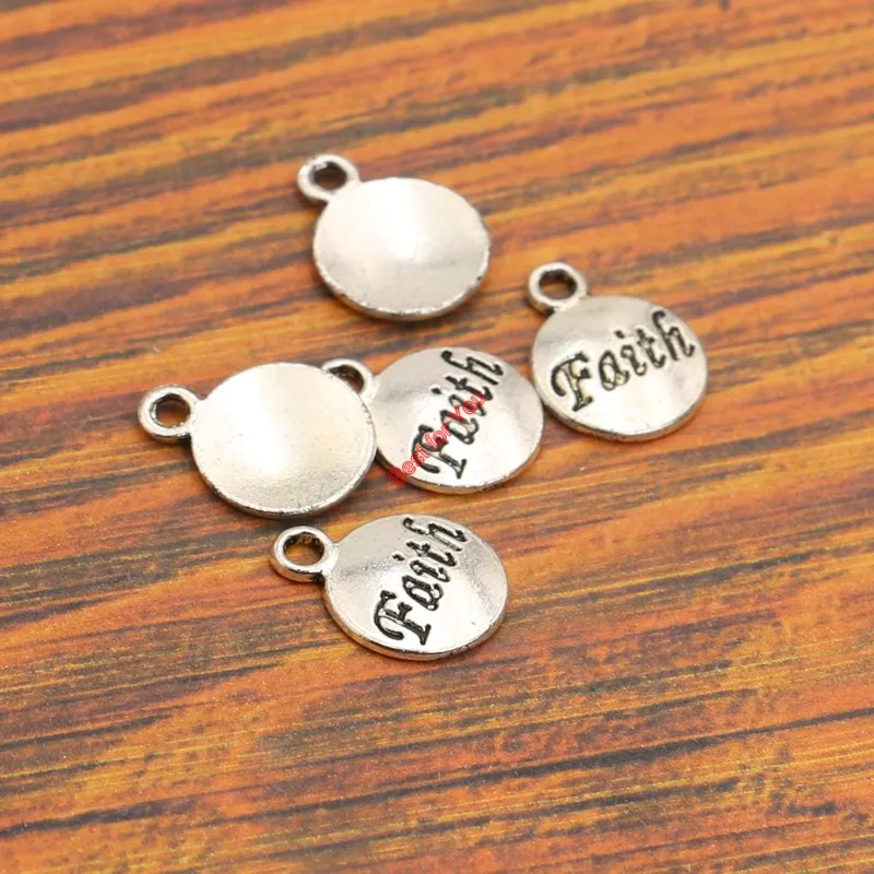 15 шт. подвеска для браслета х12 мм|charm pendant|faith charmtibetan silver plated |