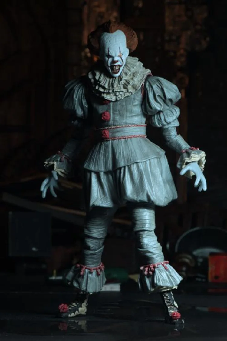 18 см с светодиодный оригинальный NECA 4 головки Стивена Кинга это Ultimate Джокера ПВХ