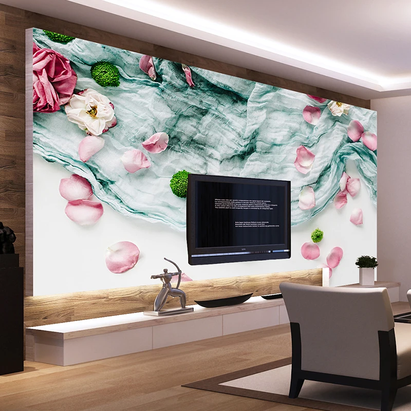 3D фотообои с цветами на заказ обои для детской комнаты милая девушка спальни